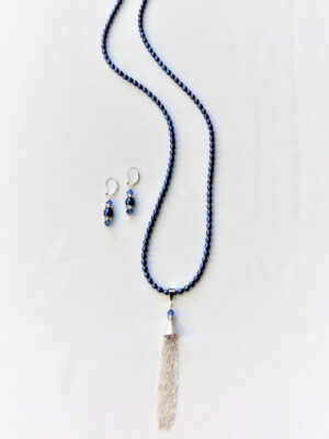 Royal Blue Pearls & Sterling Silver Rocks by Rhonda Lynn Jewellery Design - Cropped - Resized